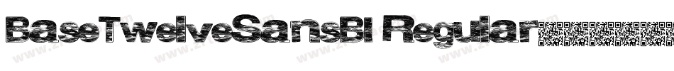 BaseTwelveSansBI Regular字体转换